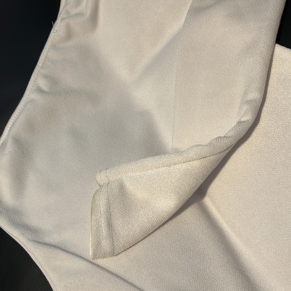 One shoulder white bodysuit. - Picture 3 of 3